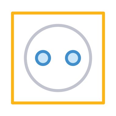 Stil soketine beyaz arka plan üzerinde izole