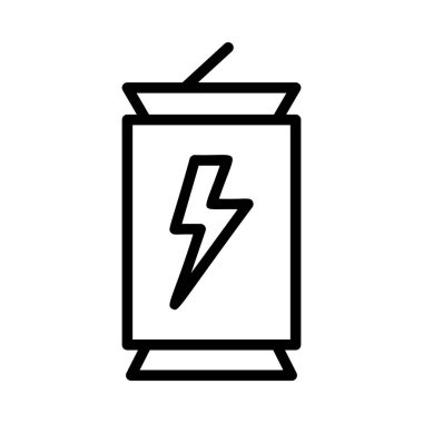 Flash üzerinde izole beyaz arka plan ile siyah anahat pil