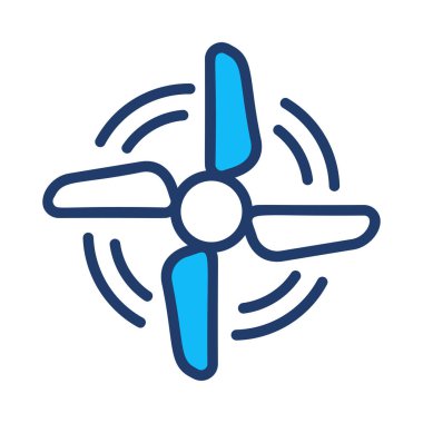 Beyaz arka plan üzerinde izole çalışma fan