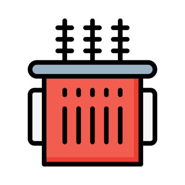 Beyaz arka plan üzerinde izole kırmızı ve gri dönüştürücü