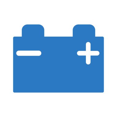 Beyaz arka plan üzerinde izole mavi pil 