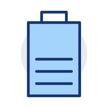 Beyaz arka plan üzerinde izole mavi ve gri renklerde akümülatör