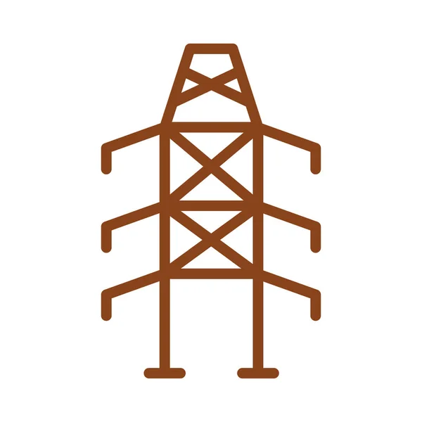 Großes Stromleitungssymbol Vektor Illustration — Stockvektor