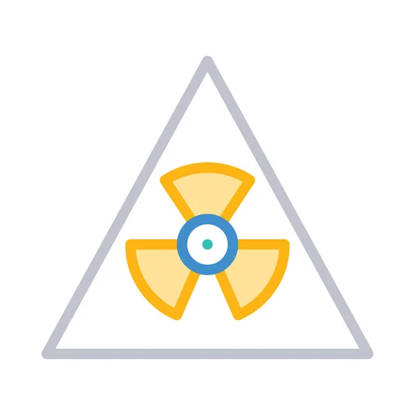 ライン スタイル放射性の三角形の白い背景の分離 — ストックベクタ