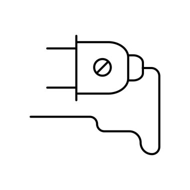 Beyaz arka plan üzerinde izole yanlış işareti ile ince çizgi tak