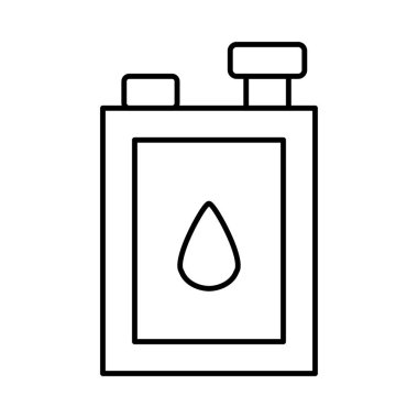 İnce çizgi tüple izole üzerinde beyaz arka plan damla