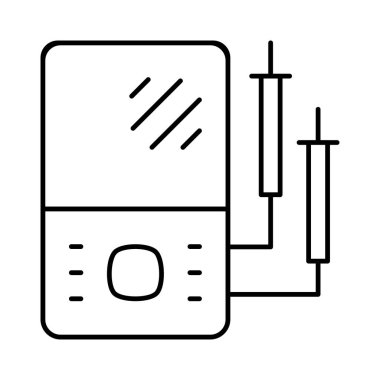 İnce çizgi dönüştürücü beyaz arka plan üzerinde izole kablosu ile