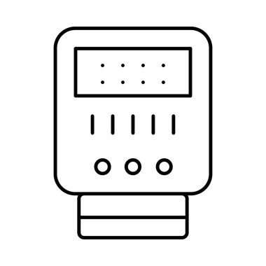 Beyaz arka plan üzerinde izole ince çizgi