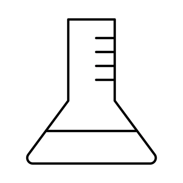 Тонка Лінія Колби Рідиною Ізольована Білому Тлі — стоковий вектор