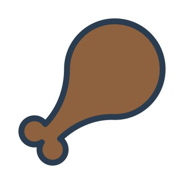 tavuk budu ikonu vektör illüstrasyonu