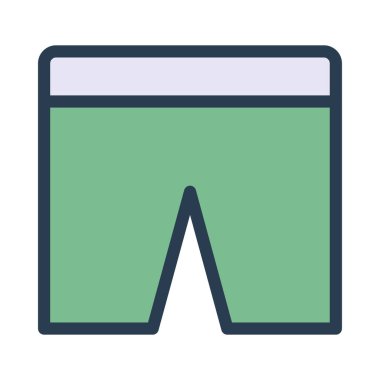 pantolon simgesi vektör illüstrasyonu