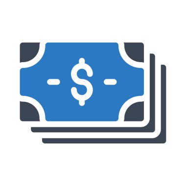 Dolar simgesi vektör illüstrasyonu 