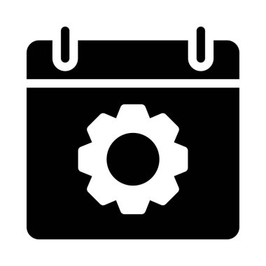 dişli simgesi vektör illüstrasyonu