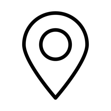 harita pin ikonu vektör illüstrasyonu 