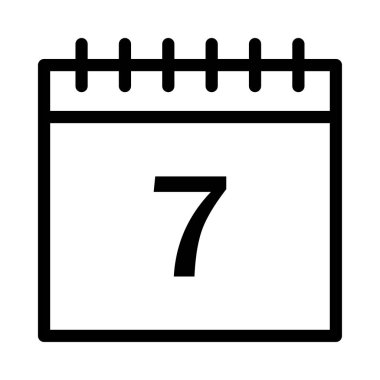 Takvim simgesi vektör illüstrasyonu 