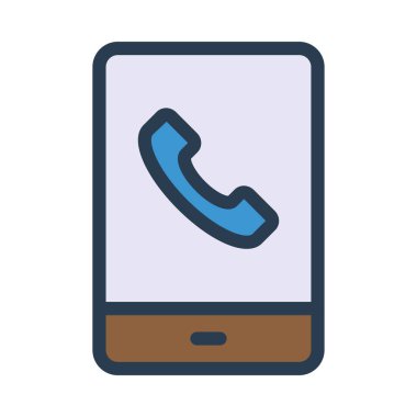 Telefon simgesi vektör illüstrasyonu