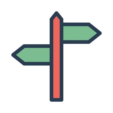 yön ikonu vektör illüstrasyonu