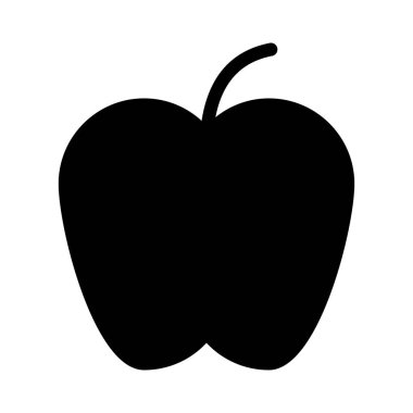 elma ikonu vektör illüstrasyonu
