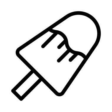 dondurma ikonu vektör illüstrasyonu 