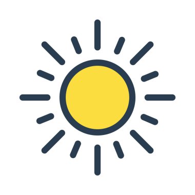 Güneş Simgesi Vektör illüstrasyonu