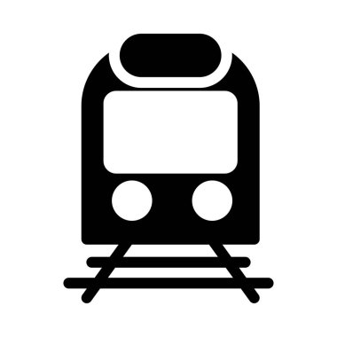 tren simgesi vektör illüstrasyonu 