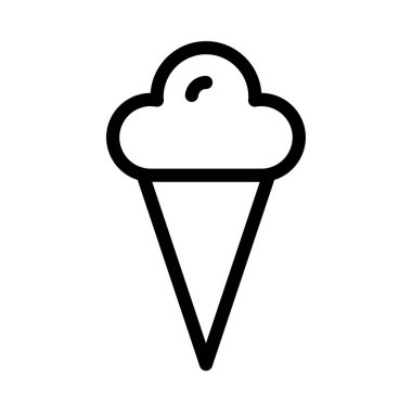 dondurma ikonu vektör illüstrasyonu 