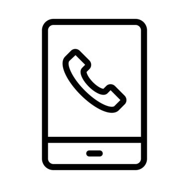 Telefon simgesi vektör illüstrasyonu 