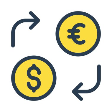 para Satım simge vektör çizim