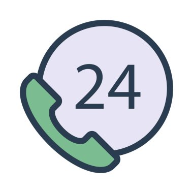 Telefon simgesi vektör illüstrasyonu