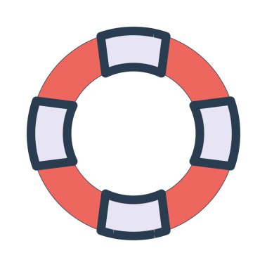 yaşam şamandırası vektör illüstrasyonu