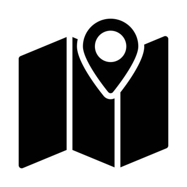 harita pin ikonu vektör illüstrasyonu