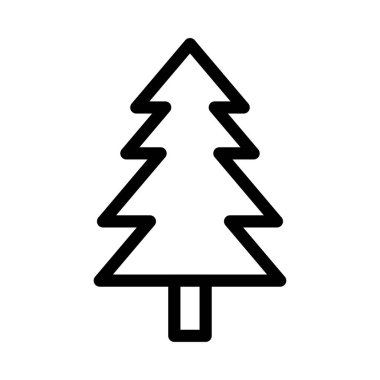 Noel ağacı simgesi vektör illüstrasyonuName 