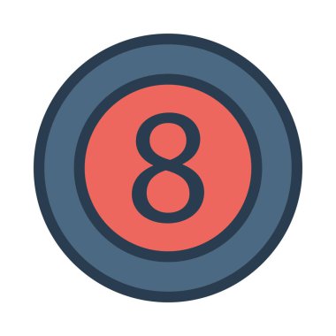 sekiz simge vektör çizim