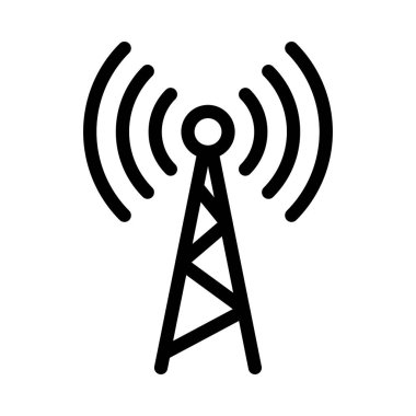 uydu simgesi vektör illüstrasyonu 