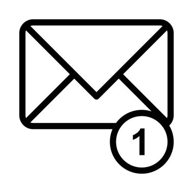 e- posta simgesi vektör illüstrasyonu 