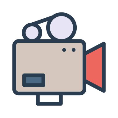 kamera simgesi vektör illüstrasyonu