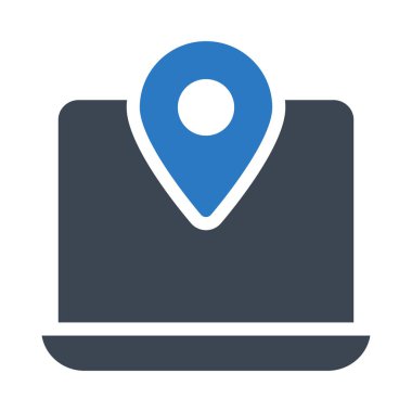 harita pin ikonu vektör illüstrasyonu