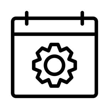 dişli simgesi vektör illüstrasyonu 