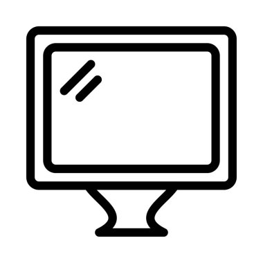 TV simgesi vektör illüstrasyonu 