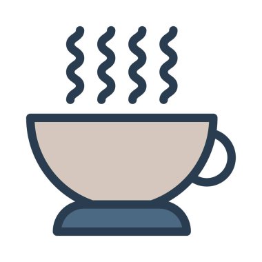 kahve ikonu vektör illüstrasyonu