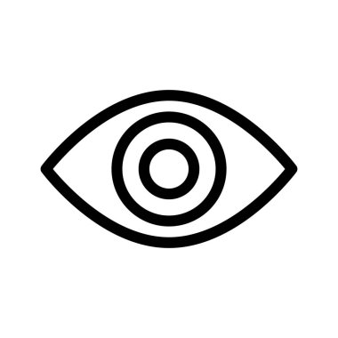 Göz simgesi vektör illüstrasyonu 