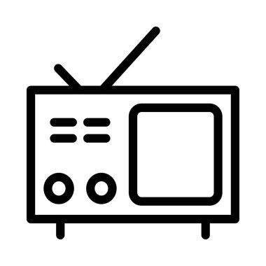 radyo simgesi vektör illüstrasyonu 