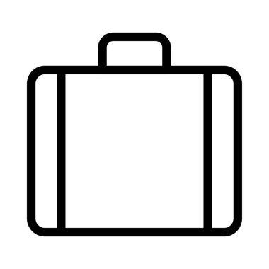 çanta simgesi vektör illüstrasyonu 