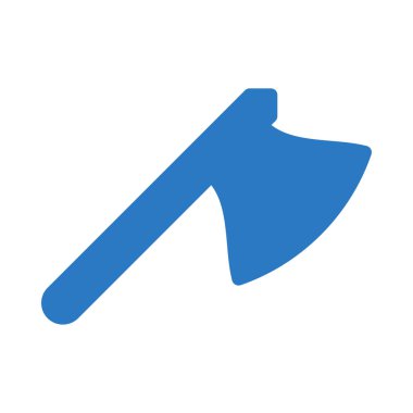 balta düz simgesi beyaz arka plan üzerinde izole mavi renkte