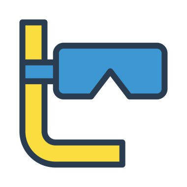 maske simgesi vektör illüstrasyonu