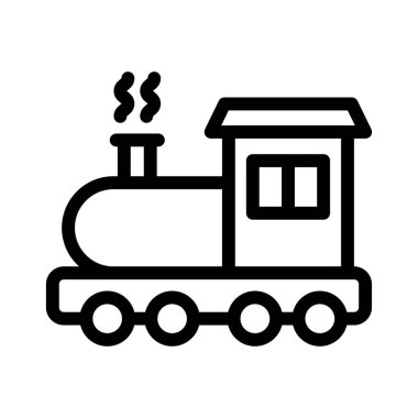 tren simgesi vektör illüstrasyonu 