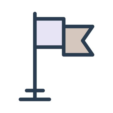 bayrak ikonu vektör illüstrasyonu