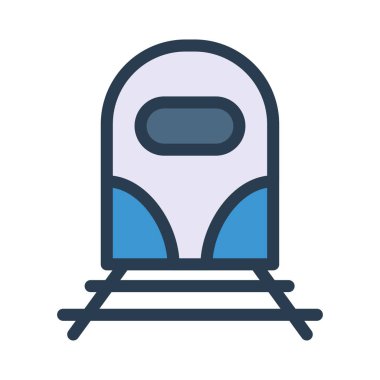 tren simgesi vektör illüstrasyonu