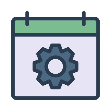 dişli simgesi vektör illüstrasyonu