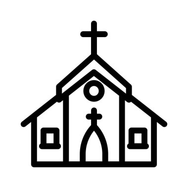 kilise simgesi vektör illüstrasyonu 